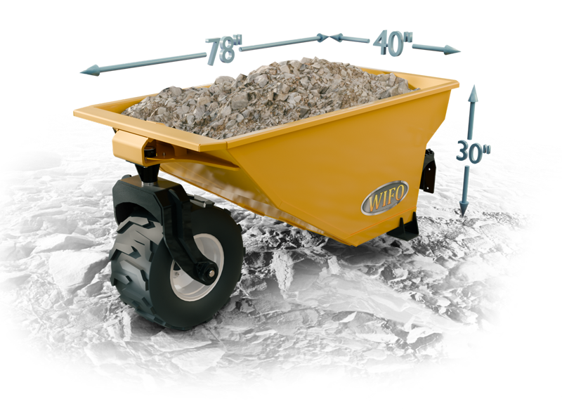 Mini Skid Dumper side view